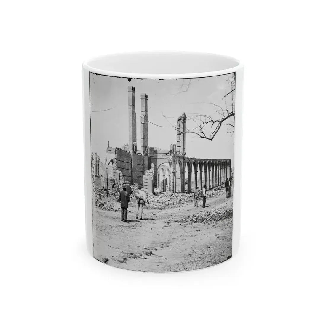 Charleston, S.C. Ruins Of The North Eastern Railroad Depot (U.S. Civil War) White Coffee Mug 11oz - Go Mug Yourself