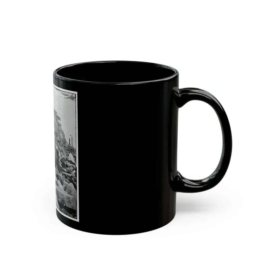 Charleston, S.C. Site Of The Night Attack On Fort Sumter, September 8, 1863 (U.S. Civil War) Black Coffee Mug - Go Mug Yourself