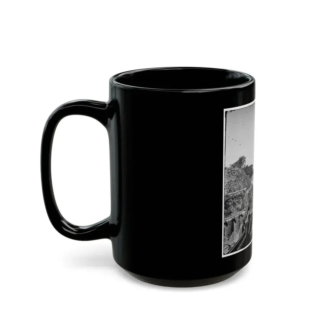 Charleston, S.C. South Battery; Dismantled Blakely Gun In Foreground (U.S. Civil War) Black Coffee Mug - Go Mug Yourself