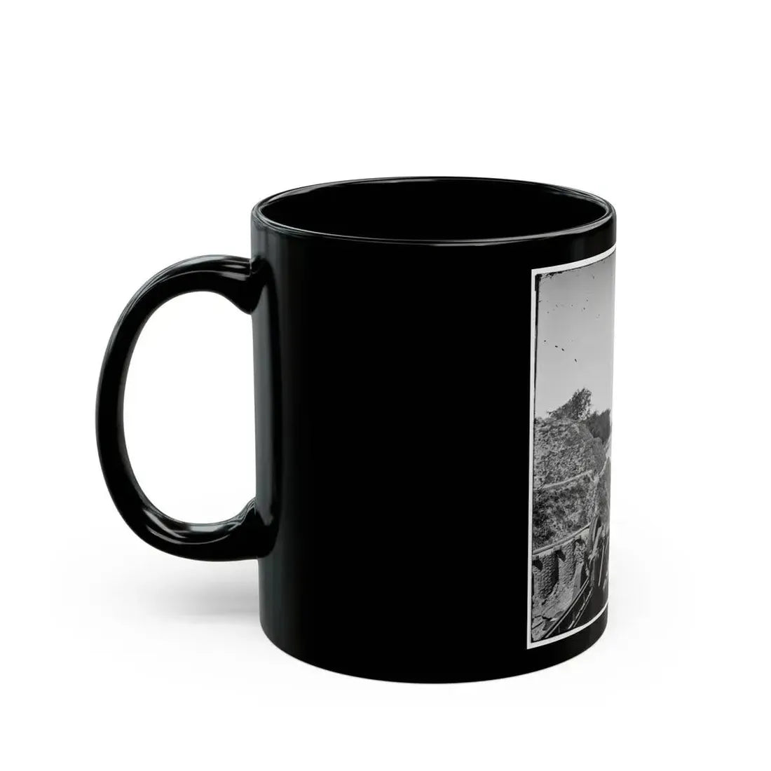 Charleston, S.C. South Battery; Dismantled Blakely Gun In Foreground (U.S. Civil War) Black Coffee Mug - Go Mug Yourself