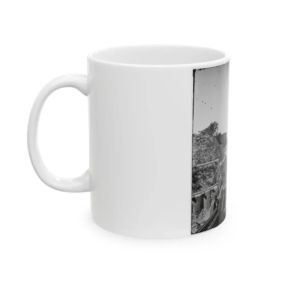 Charleston, S.C. South Battery; Dismantled Blakely Gun In Foreground (U.S. Civil War) White Coffee Mug - Go Mug Yourself