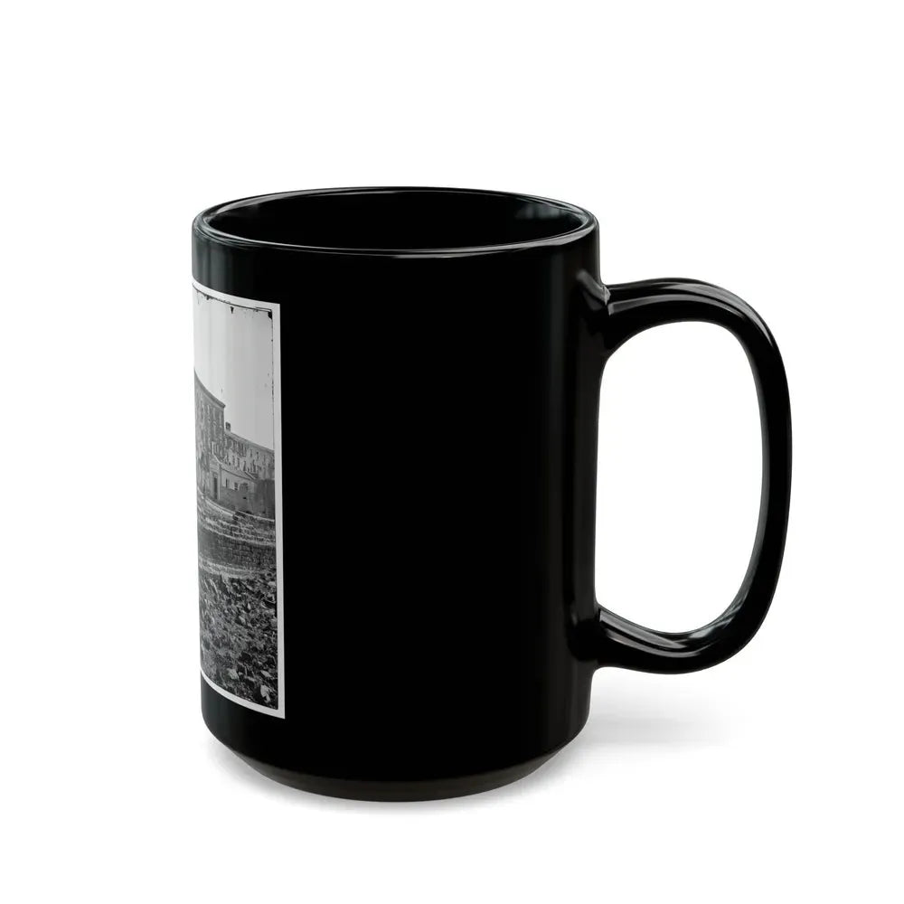 Charleston, S.C. The Fire-Scarred Mills House; Hibernian Hall At Left (U.S. Civil War) Black Coffee Mug - Go Mug Yourself