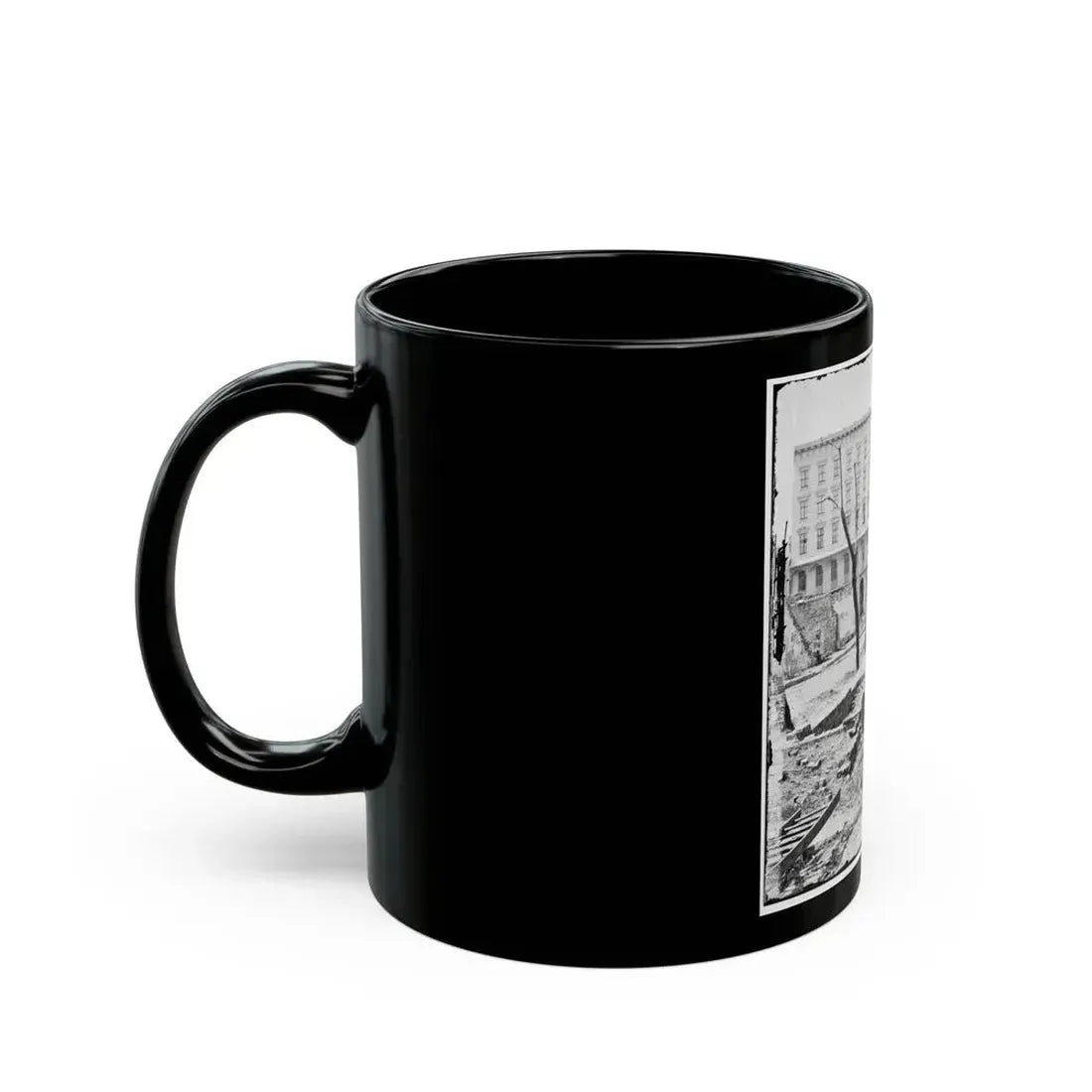 Charleston, S.C. The Mills House, With Adjacent Ruins (U.S. Civil War) Black Coffee Mug - Go Mug Yourself