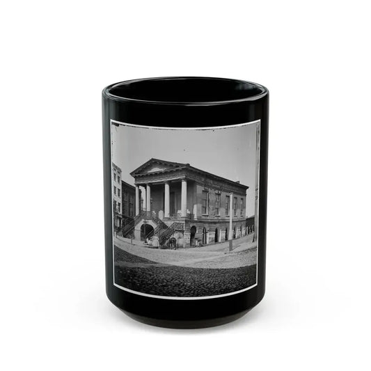Charleston, S.C. The Old Market House (188 Meeting Street) (U.S. Civil War) Black Coffee Mug 15oz - Go Mug Yourself