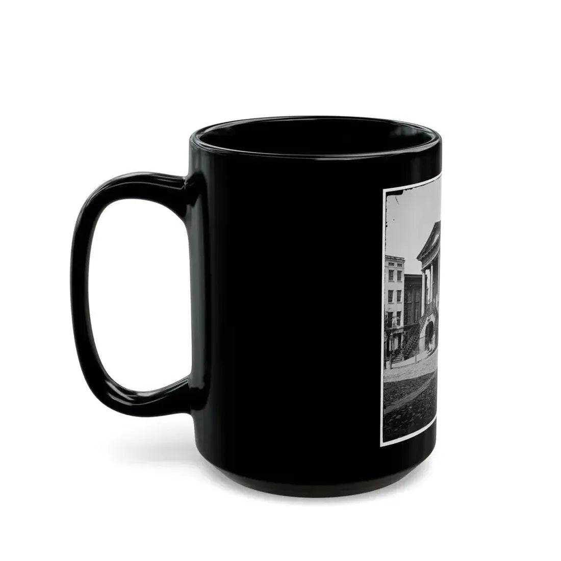 Charleston, S.C. The Old Market House (188 Meeting Street) (U.S. Civil War) Black Coffee Mug - Go Mug Yourself