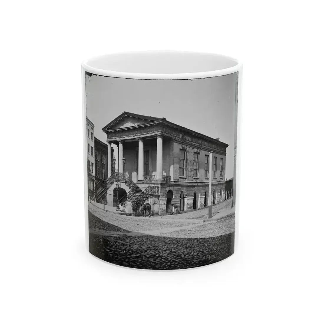 Charleston, S.C. The Old Market House (188 Meeting Street) (U.S. Civil War) White Coffee Mug 11oz - Go Mug Yourself