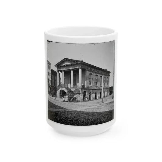 Charleston, S.C. The Old Market House (188 Meeting Street) (U.S. Civil War) White Coffee Mug 15oz - Go Mug Yourself