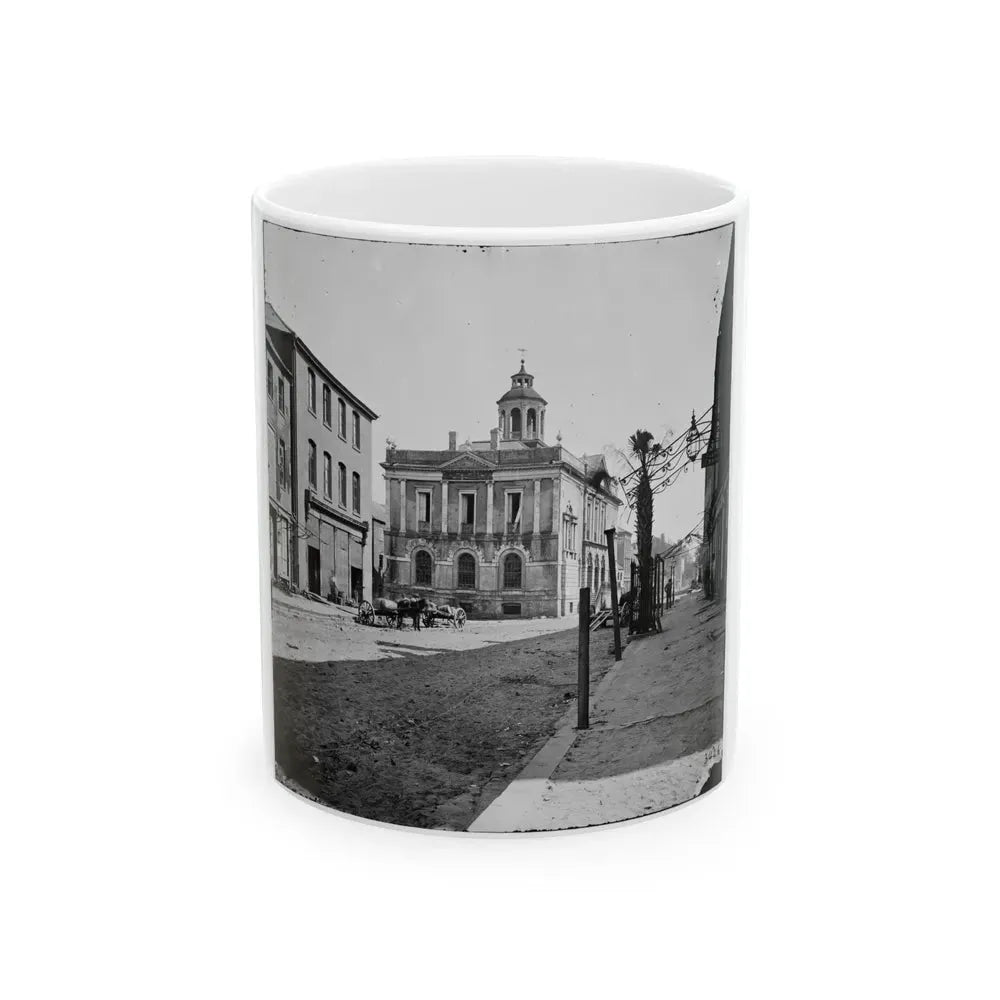 Charleston, S.C. The Post Office (Old Exchange And Custom House, 122 East Bay) (U.S. Civil War) White Coffee Mug 11oz - Go Mug Yourself