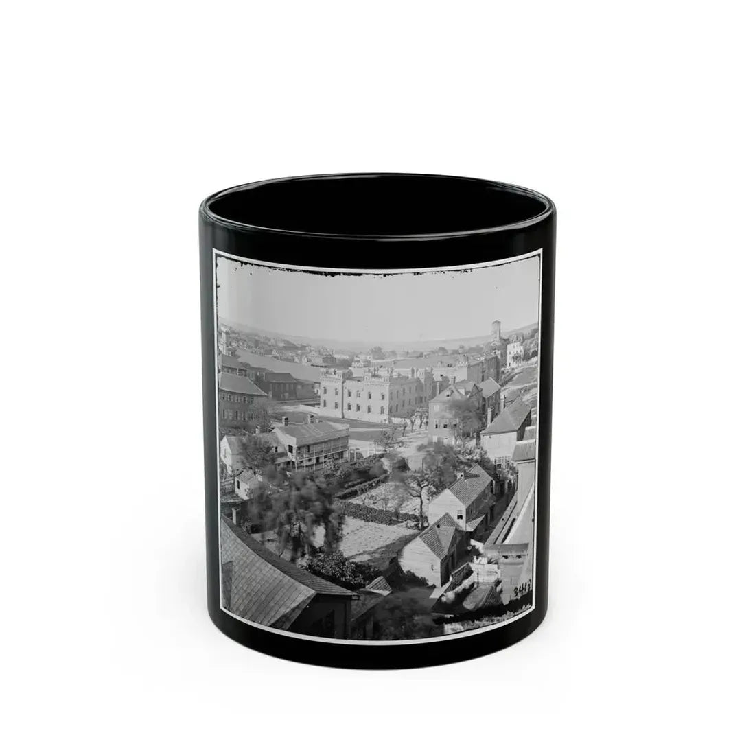 Charleston, S.C. View, From Roof Of Orphan Asylum; The Citadel In Middle Distance (U.S. Civil War) Black Coffee Mug 11oz - Go Mug Yourself