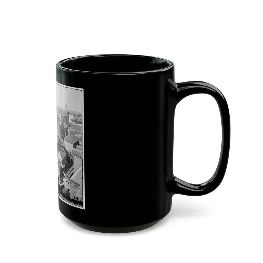 Charleston, S.C. View, From Roof Of Orphan Asylum; The Citadel In Middle Distance (U.S. Civil War) Black Coffee Mug - Go Mug Yourself