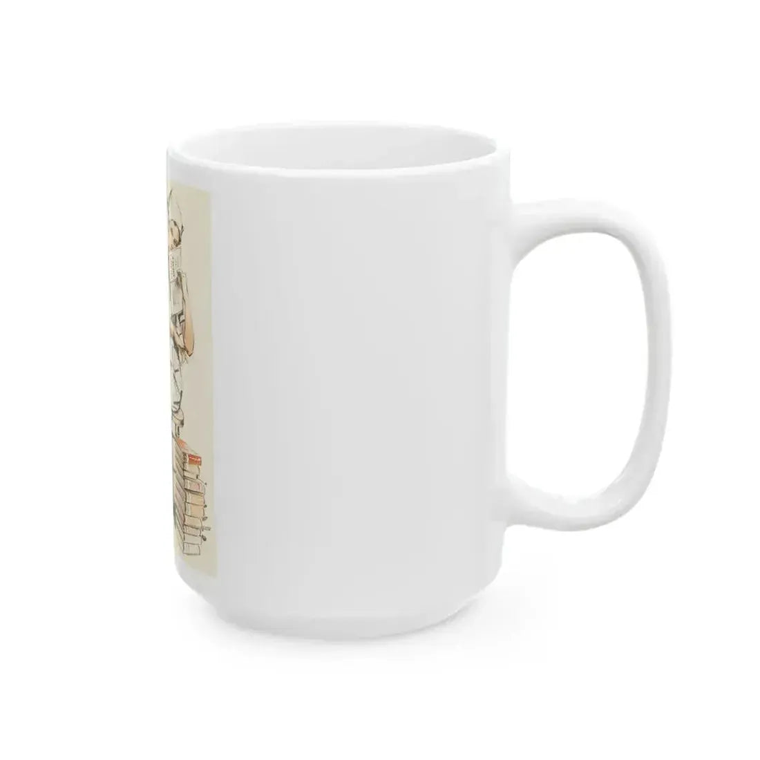 Charm and Grace, Saturday Evening Post illustration - White Coffee Mug - Go Mug Yourself