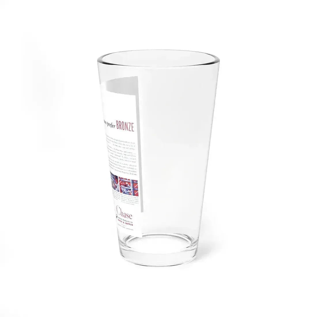 Chase ad, 1952 (Magazine Illustration) Pint Glass 16oz - Go Mug Yourself