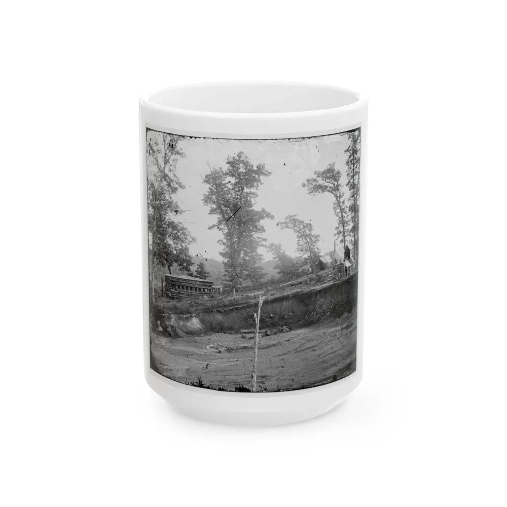 Chattanooga, Tenn., Vicinity. Blockhouse On The Nashville & Chattanooga Railroad (U.S. Civil War) White Coffee Mug 15oz - Go Mug Yourself