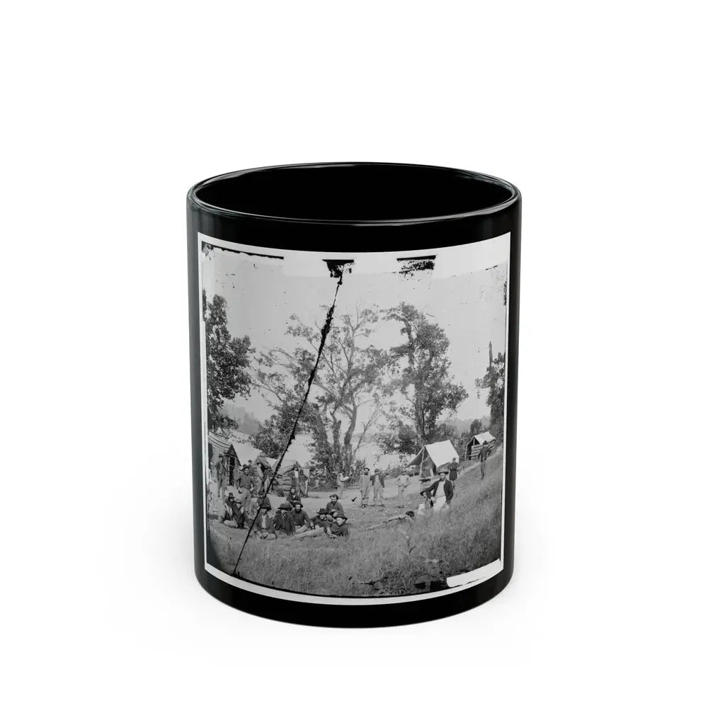 Chattanooga, Tenn., Vicinity. Federal Camp By The Tennessee River (U.S. Civil War) Black Coffee Mug 11oz - Go Mug Yourself
