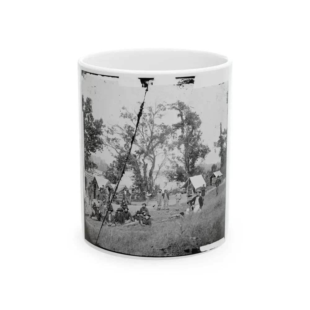 Chattanooga, Tenn., Vicinity. Federal Camp By The Tennessee River (U.S. Civil War) White Coffee Mug 11oz - Go Mug Yourself