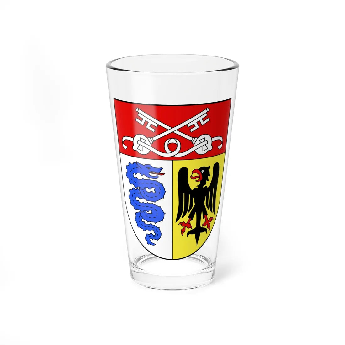 CHE Biasca COA (Switzerland) (Coat of Arms) Pint Glass 16oz - Go Mug Yourself