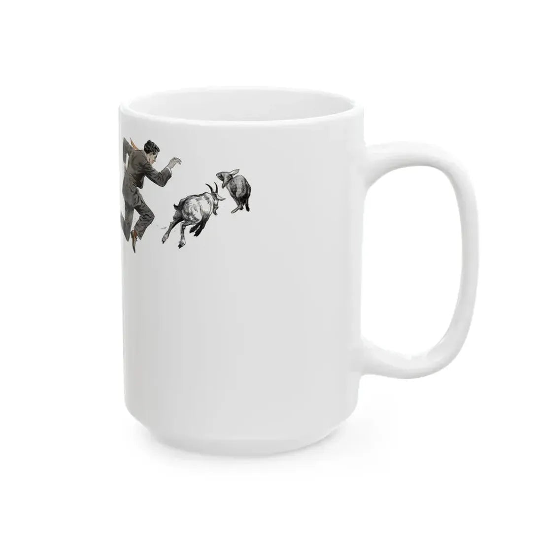 Check Your Goat Sir (1), The American Magazine, April 1936 - White Coffee Mug - Go Mug Yourself