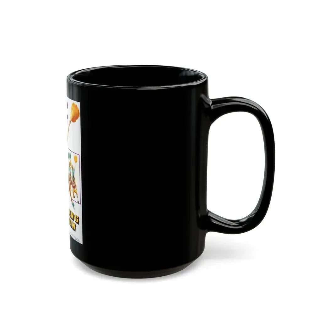 CHEERING SECTION 1977 Movie Poster - Black Coffee Mug - Go Mug Yourself