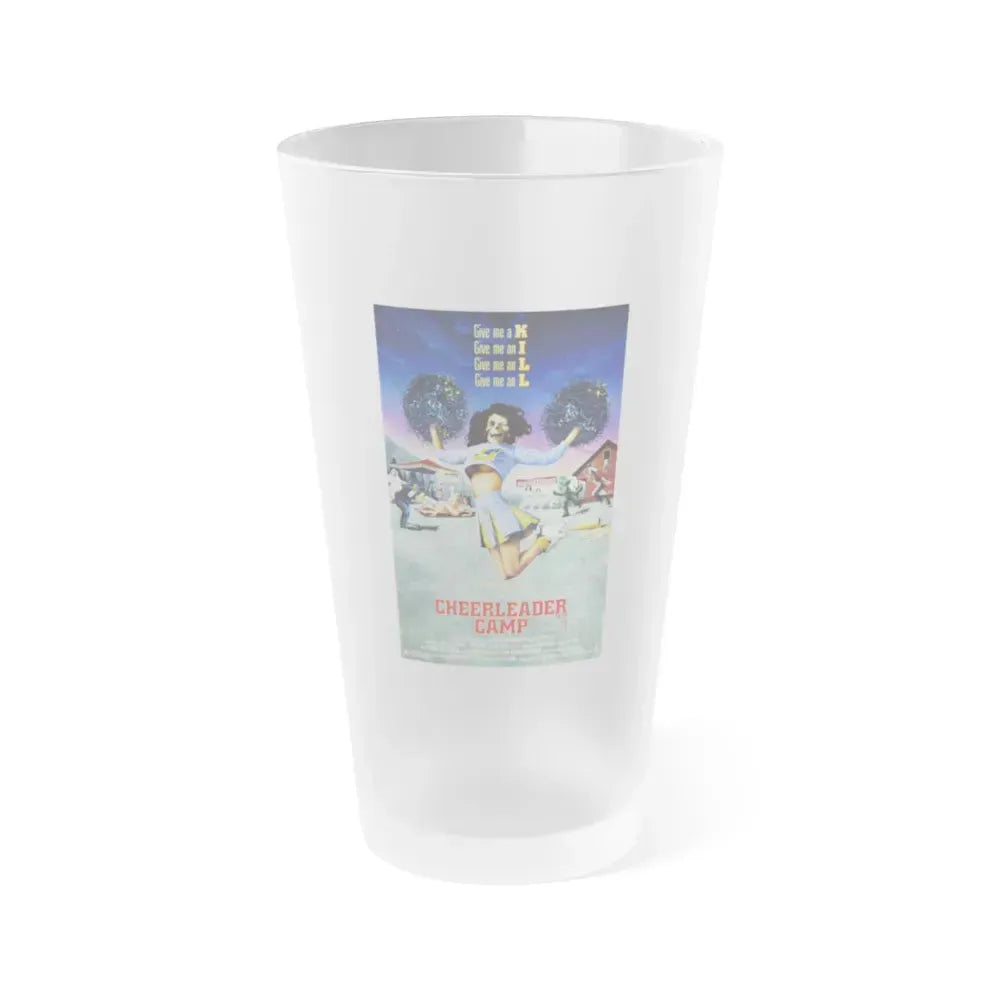 CHEERLEADER CAMP 1988 Movie Poster - Frosted Pint Glass 16oz 16oz Frosted - Go Mug Yourself
