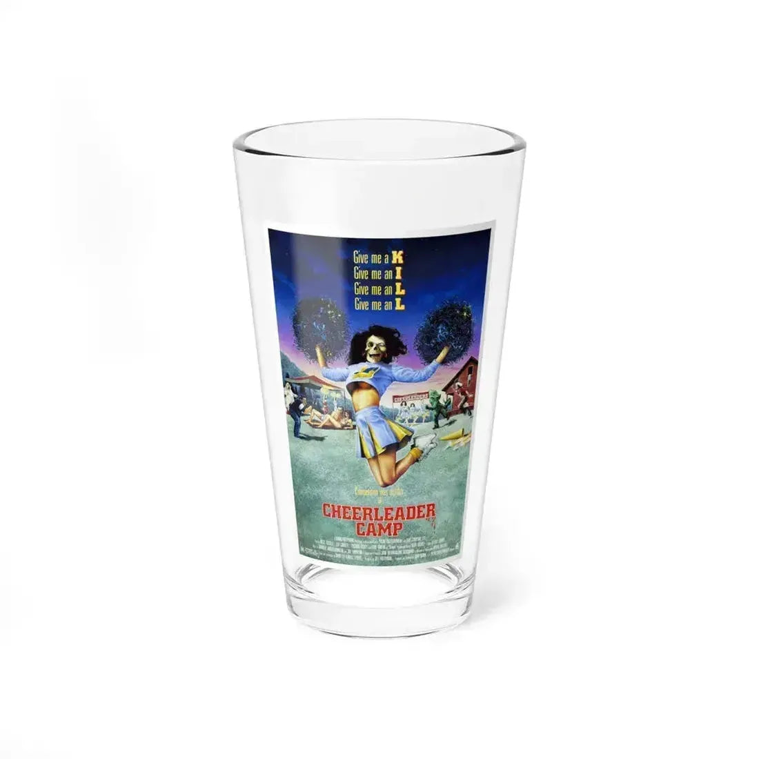 CHEERLEADER CAMP 1988 Movie Poster - Pint Glass 16oz 16oz - Go Mug Yourself