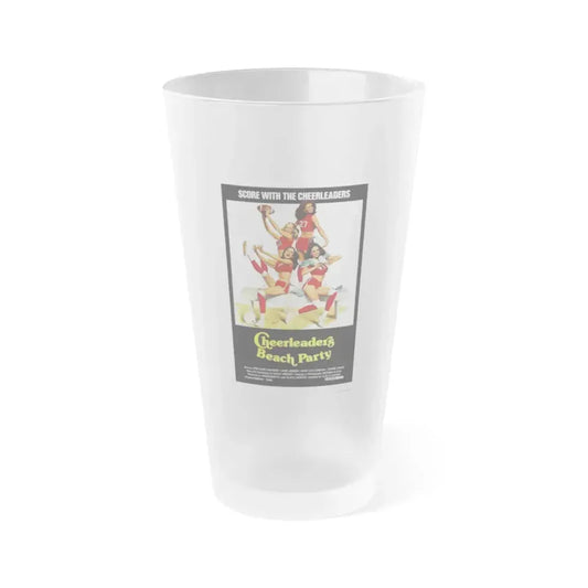 CHEERLEADERS BEACH PARTY 1978 Movie Poster - Frosted Pint Glass 16oz 16oz Frosted - Go Mug Yourself