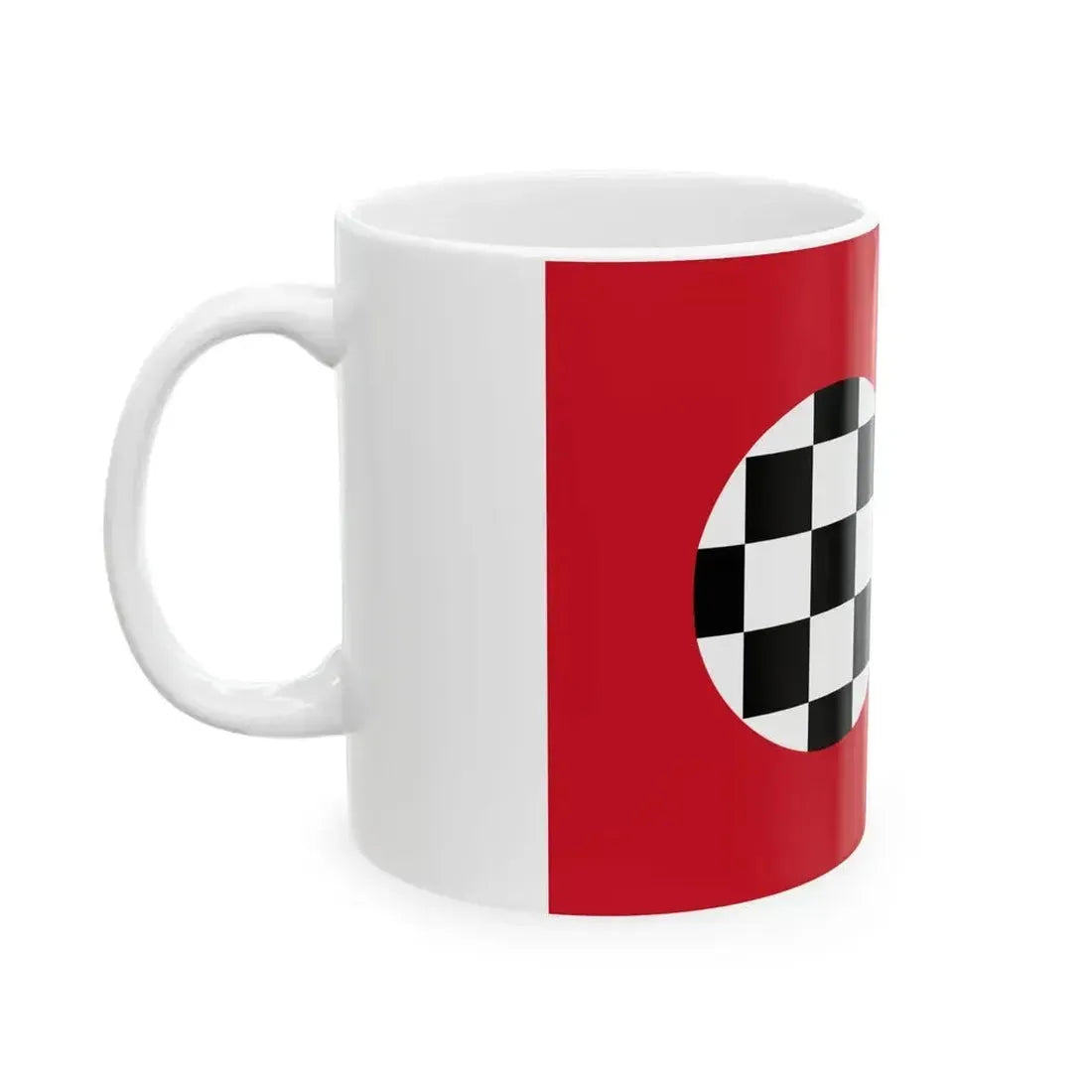 Chequered COA of Morocco (Algeria) White Coffee Mug - Go Mug Yourself