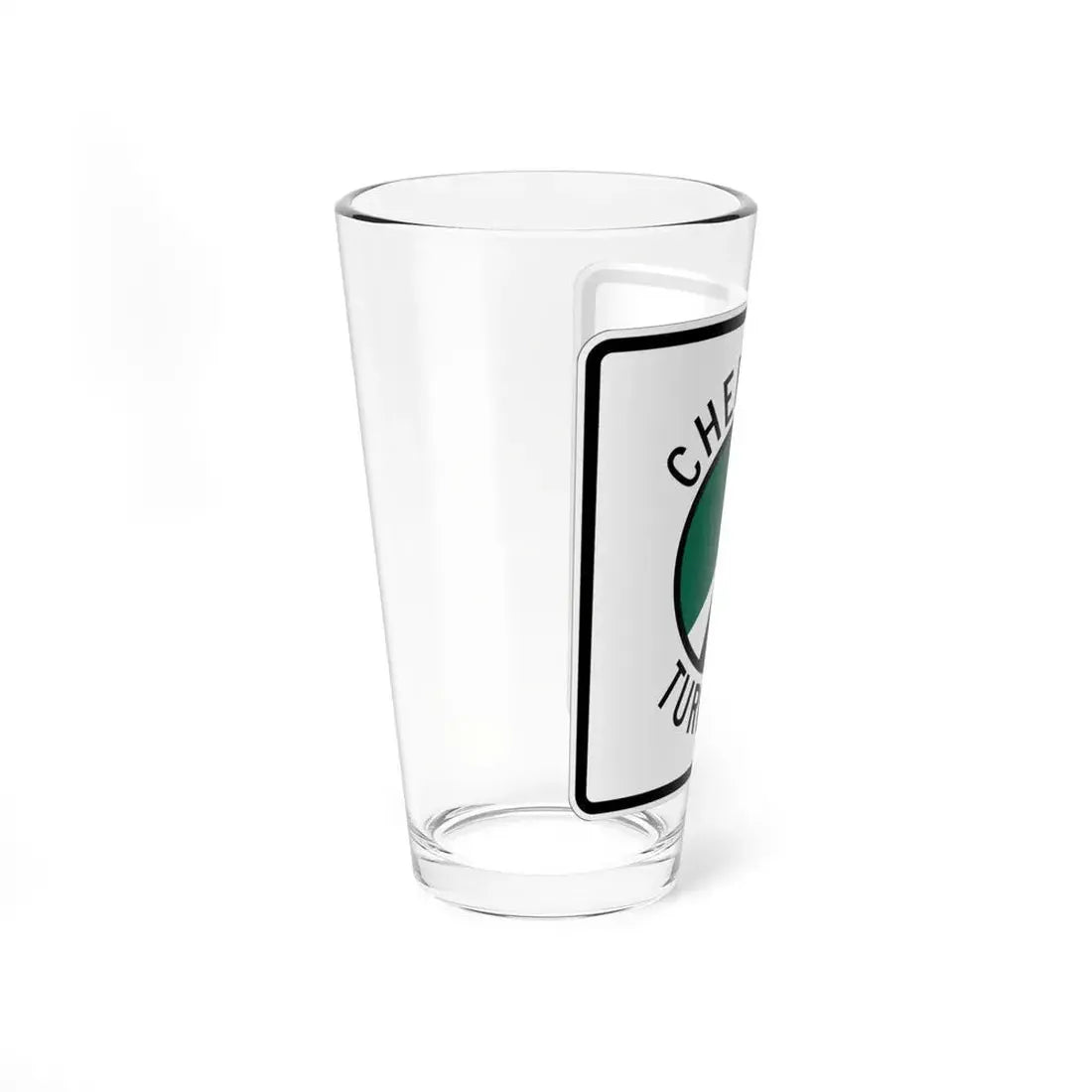 Cherokee Turnpike (Oklahoma) (Road Sign) Pint Glss 16oz - Go Mug Yourself