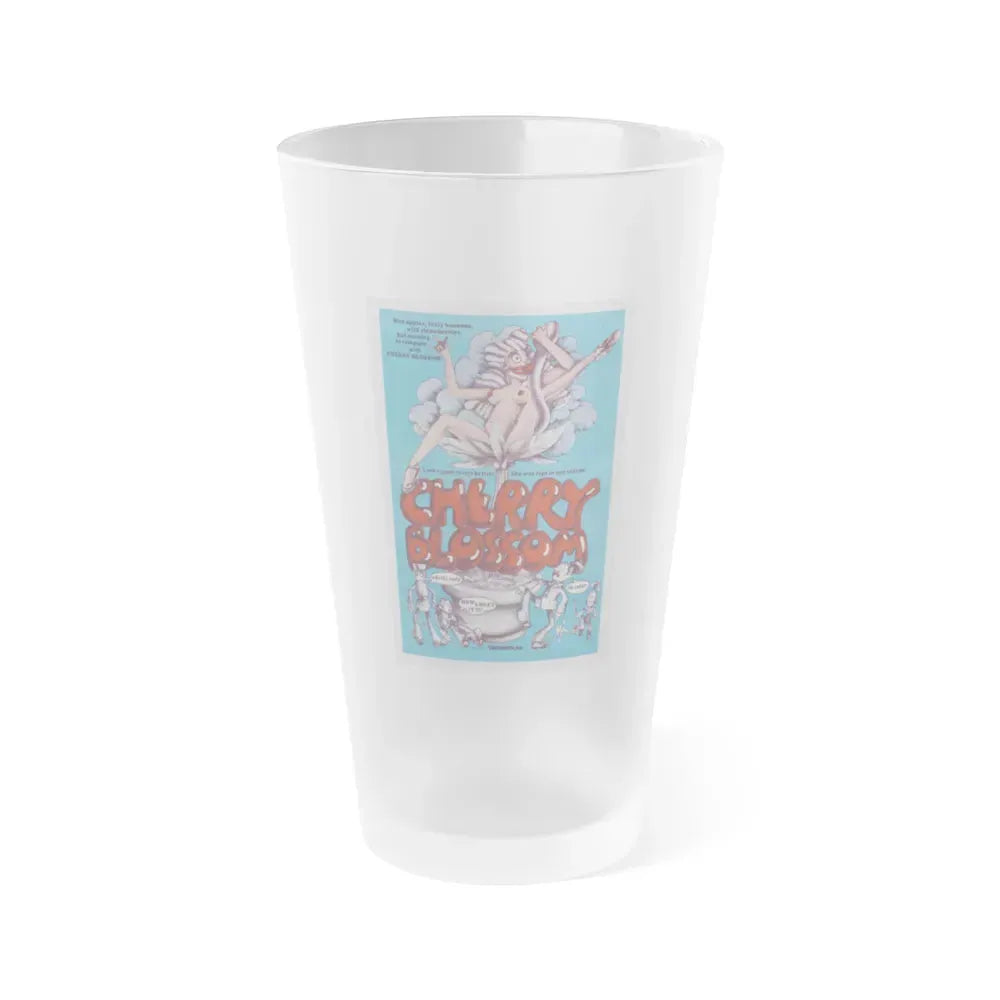 CHERRY BLOSSOM 1971 Movie Poster - Frosted Pint Glass 16oz 16oz Frosted - Go Mug Yourself