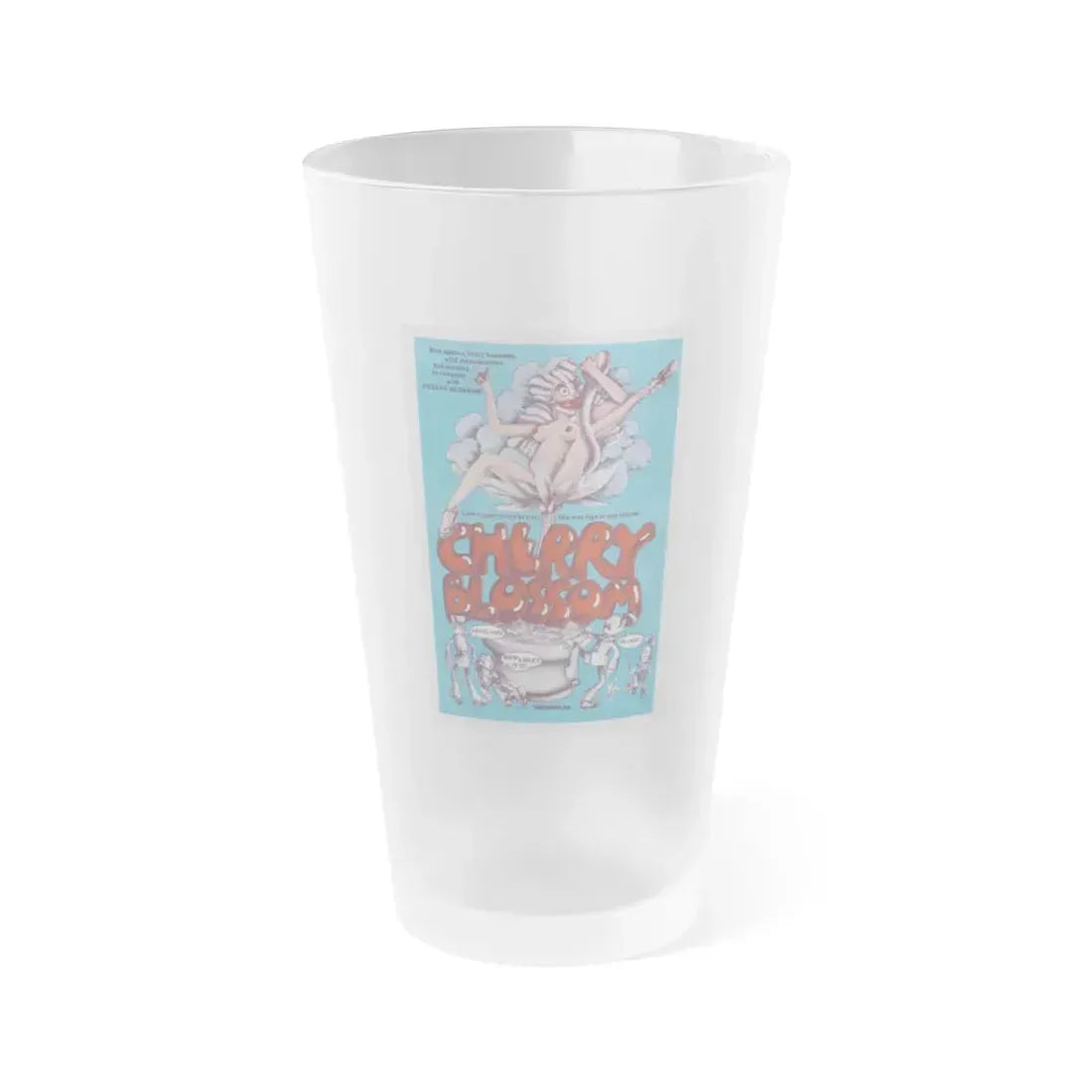 CHERRY BLOSSOM 1971 Movie Poster - Frosted Pint Glass 16oz 16oz Frosted - Go Mug Yourself
