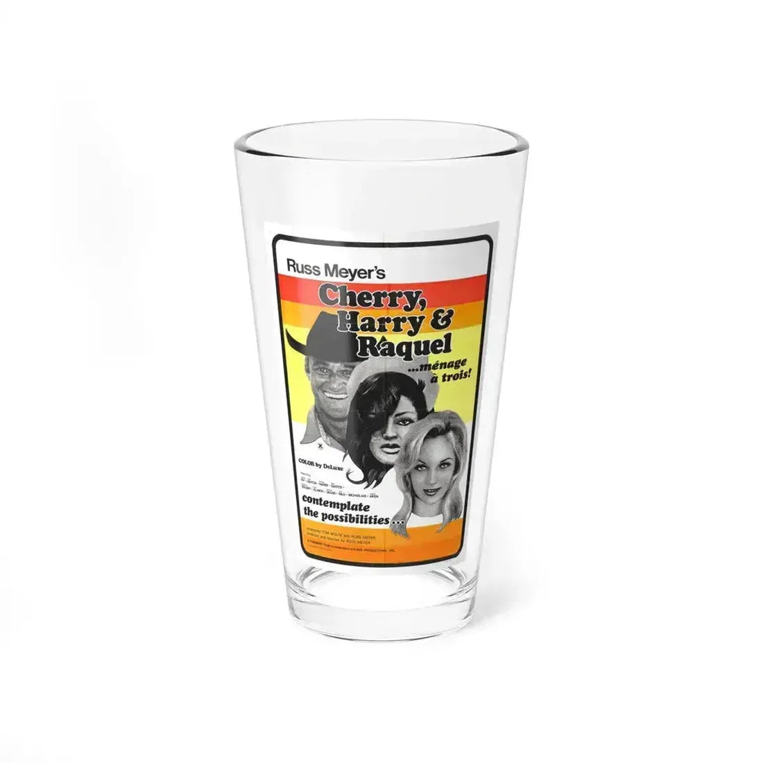 CHERRY, HARRY & RAQUEL 1969 Movie Poster - Pint Glass 16oz 16oz - Go Mug Yourself