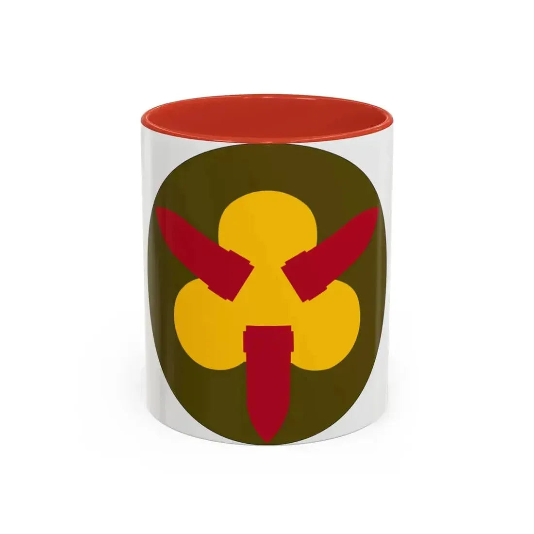 Chesapeake Bay Frontier Defense Sector (U.S. Army) Accent Coffee Mug 11oz Red - Go Mug Yourself