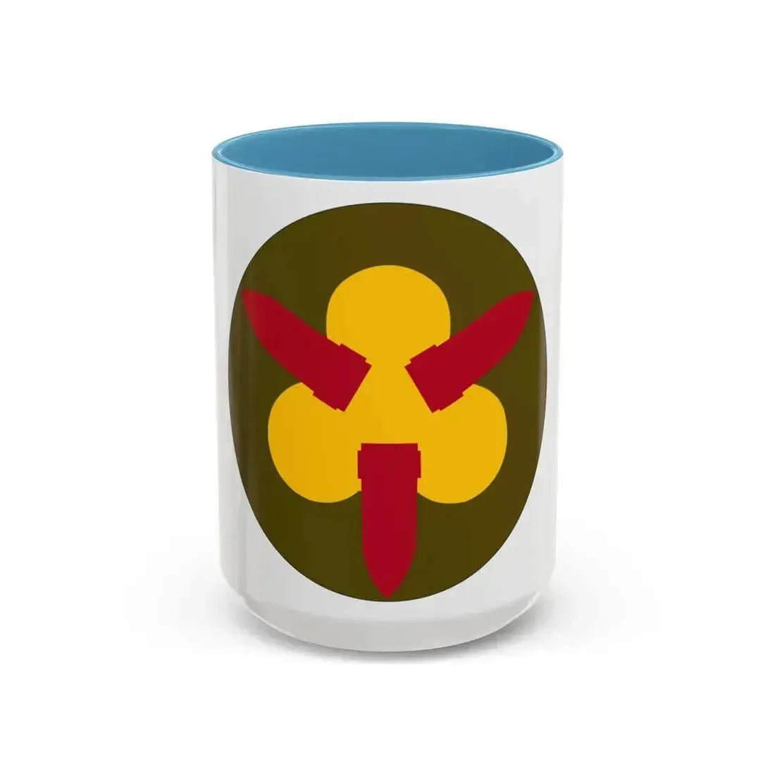 Chesapeake Bay Frontier Defense Sector (U.S. Army) Accent Coffee Mug 15oz Light Blue - Go Mug Yourself