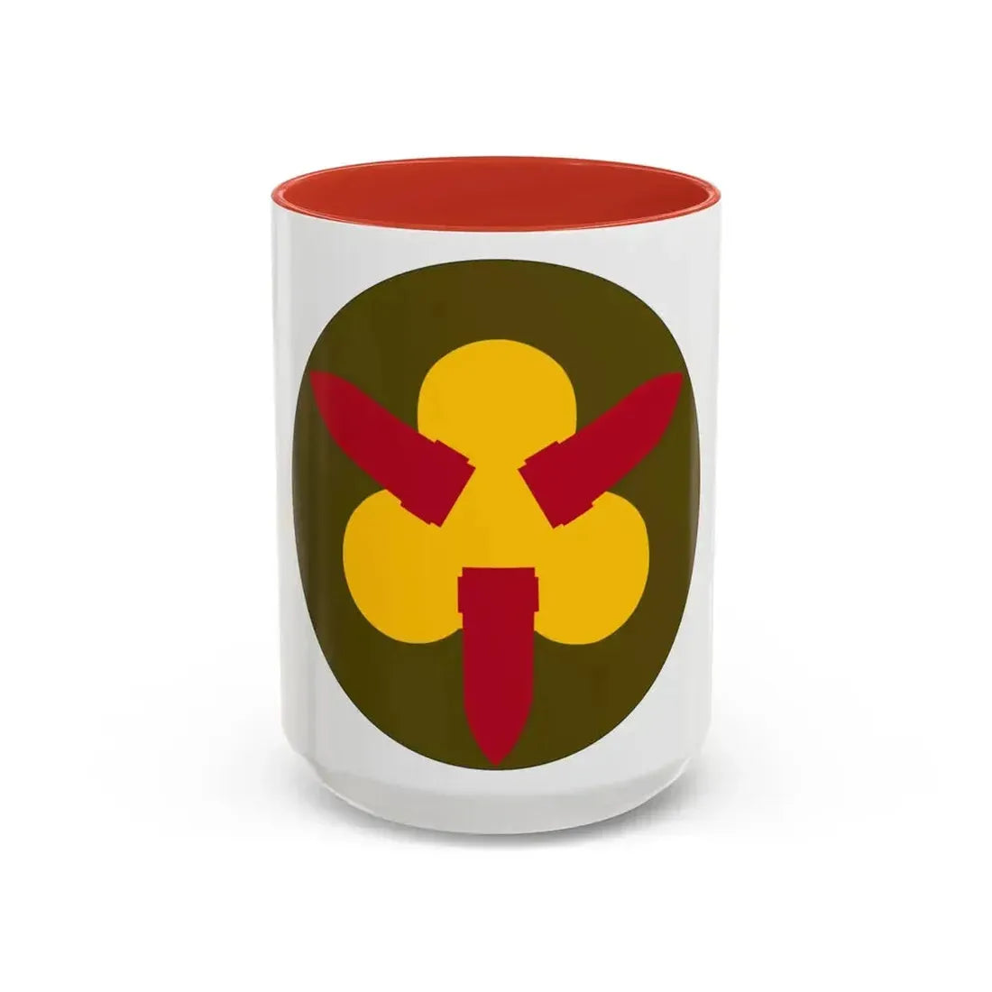 Chesapeake Bay Frontier Defense Sector (U.S. Army) Accent Coffee Mug 15oz Red - Go Mug Yourself