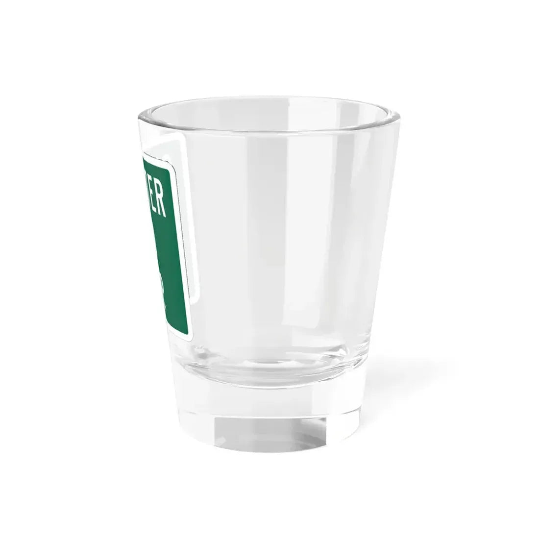 Chester Township Morrow County Ohio route shield template (Ohio) (Road Sign) Shot Glass 1.5oz - Go Mug Yourself