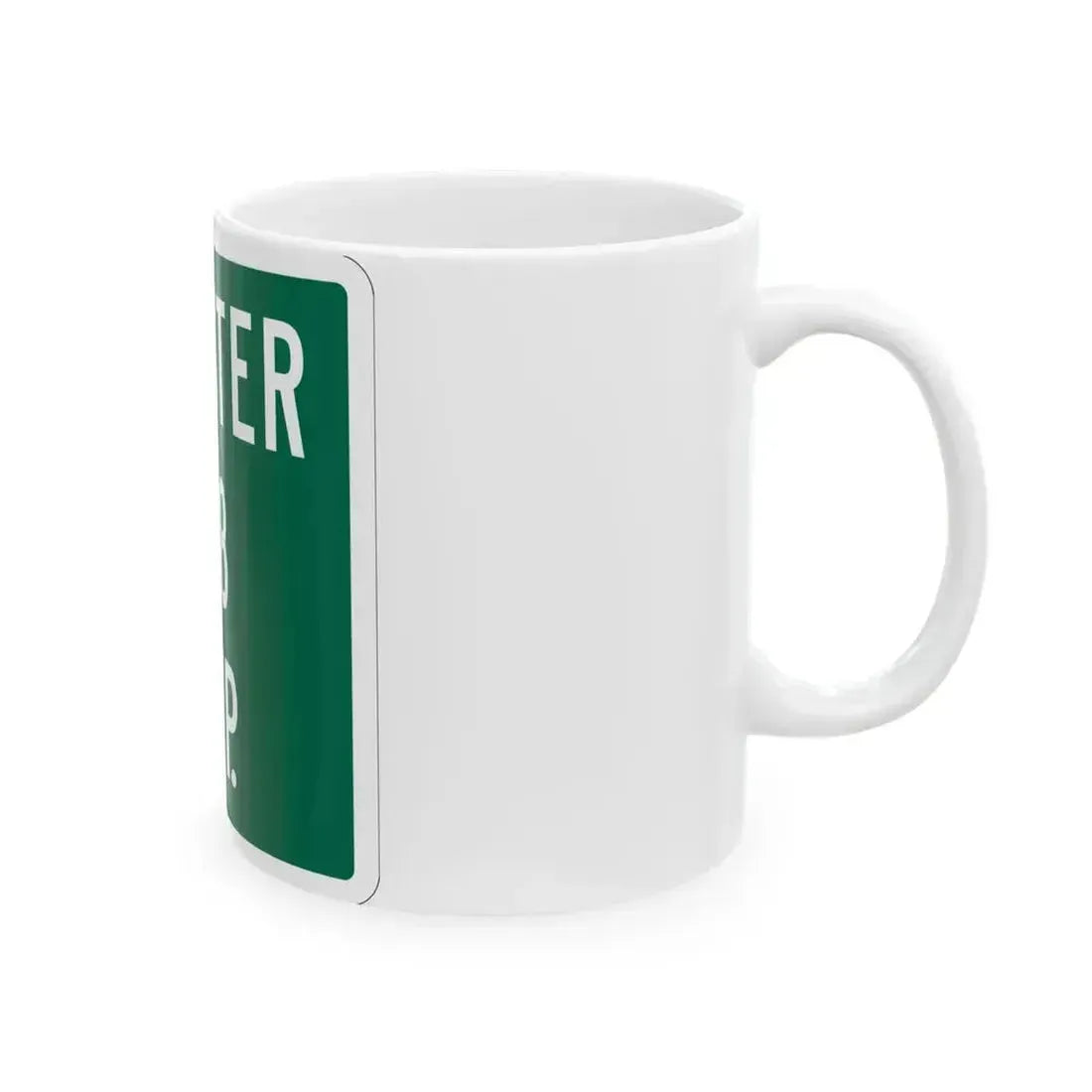 Chester Township Route 178 Morrow County Ohio (Ohio) (Road Sign) White Coffee Mug - Go Mug Yourself