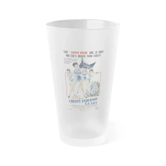 CHESTY ANDERSON, US NAVY 1976 Movie Poster - Frosted Pint Glass 16oz 16oz Frosted - Go Mug Yourself