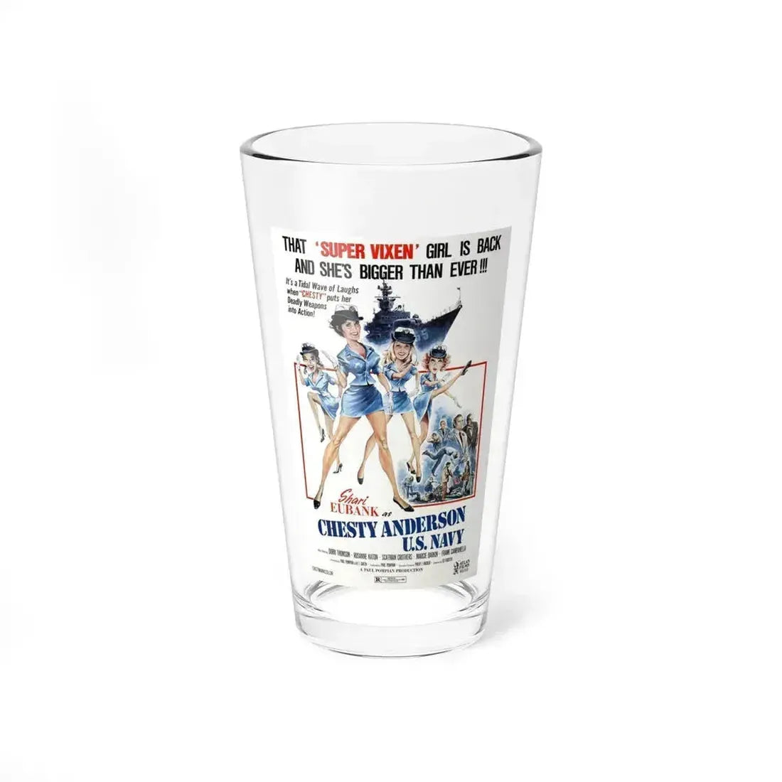 CHESTY ANDERSON, US NAVY 1976 Movie Poster - Pint Glass 16oz 16oz - Go Mug Yourself