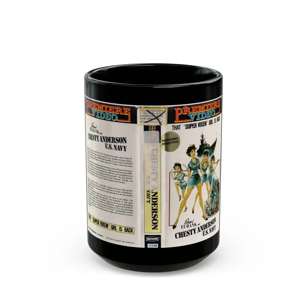 CHESTY ANDERSON US NAVY (VHS COVER) - Black Coffee Mug 15oz - Go Mug Yourself