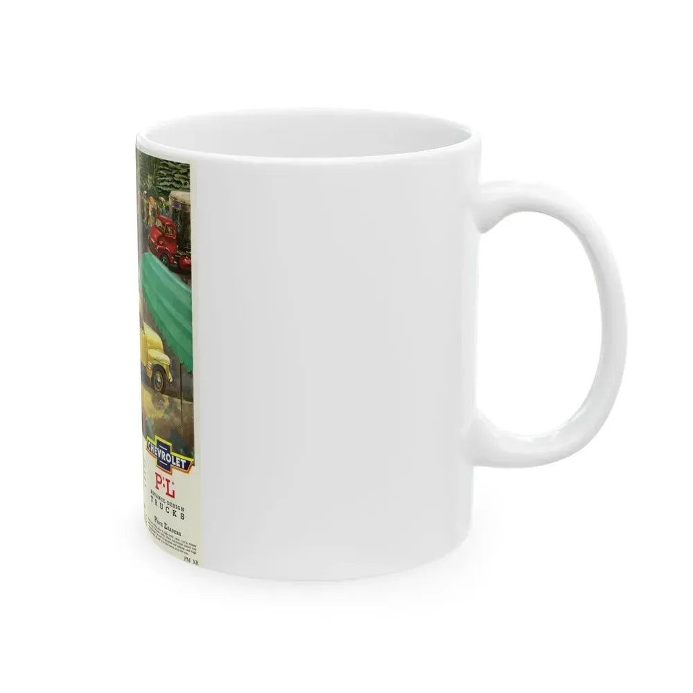 Chevrolet advance-design trucks, 1950 (2) - White Coffee Mug - Go Mug Yourself