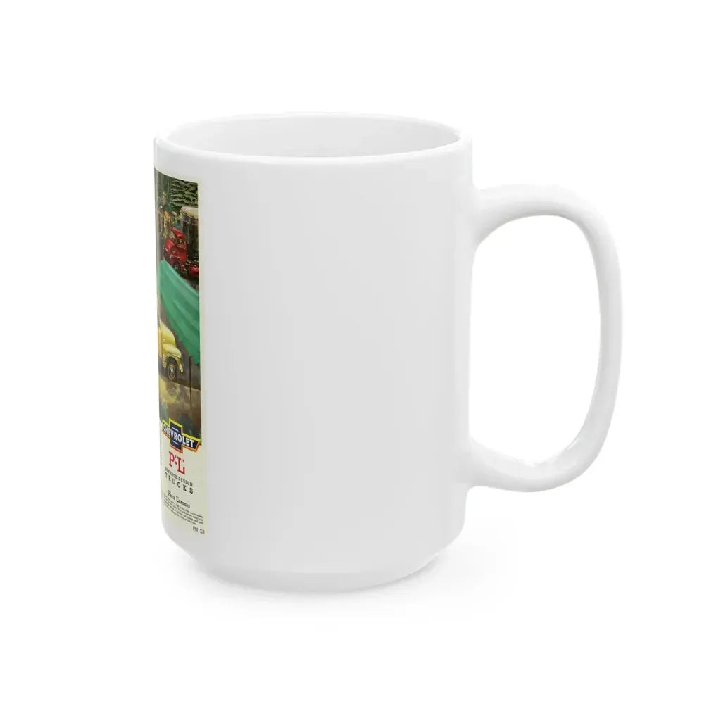 Chevrolet advance-design trucks, 1950 (2) - White Coffee Mug - Go Mug Yourself