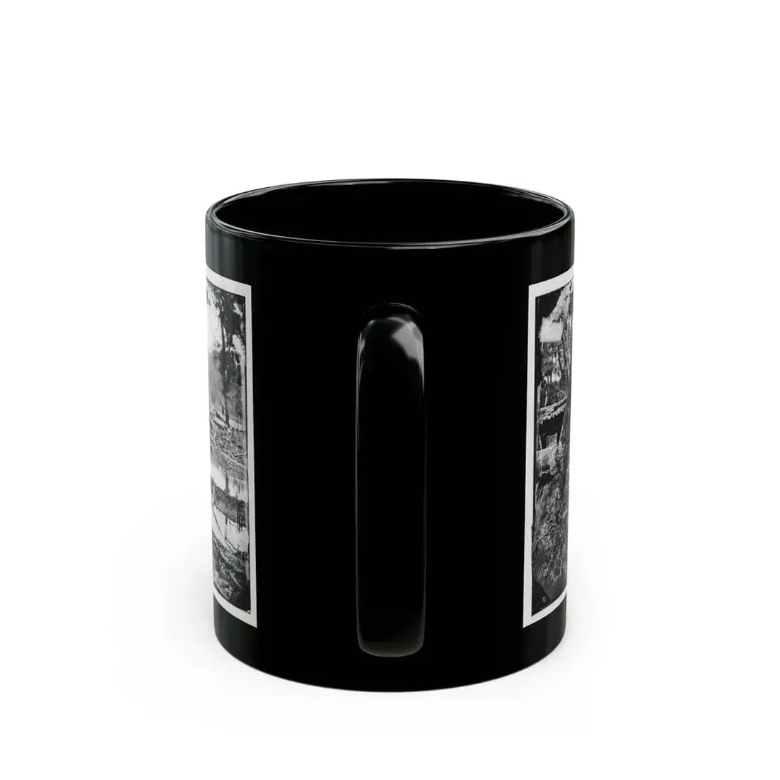 Chickahominy River, Va. Military Bridge Built By The 15th New York Volunteers Under Col. John Mcl. Murphy (U.S. Civil War) Black Coffee Mug - Go Mug Yourself