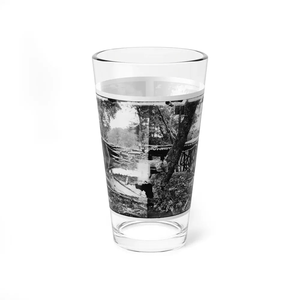 Chickahominy River, Va. Military Bridge Built By The 15th New York Volunteers Under Col. John Mcl. Murphy (U.S. Civil War) Pint Glass 16oz 16oz - Go Mug Yourself