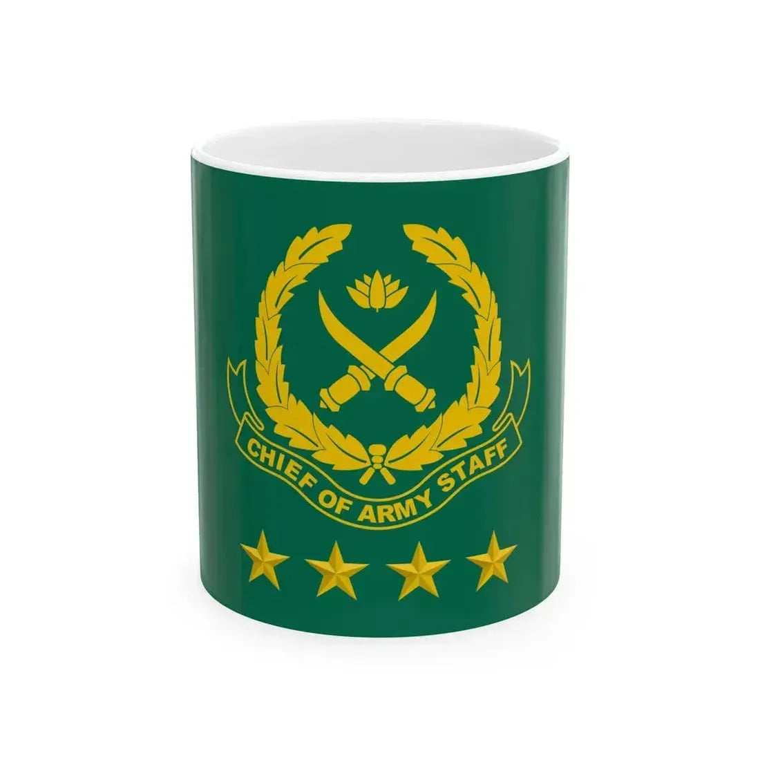 Chief of Army Staff Bangladesh Flag (Bangladesh) White Coffee Mug 11oz - Go Mug Yourself