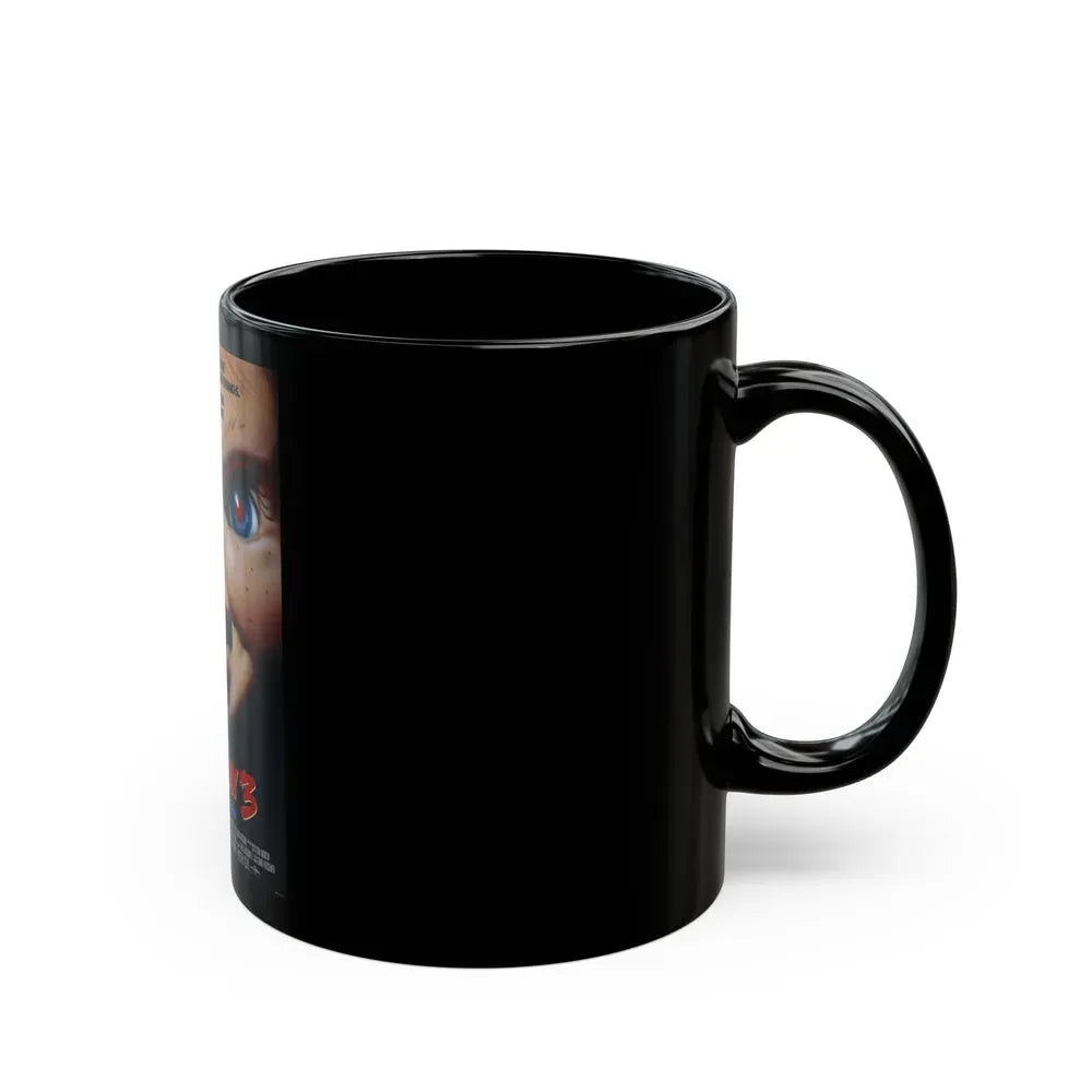 CHILD'S PLAY 3 1991 Movie Poster - Black Coffee Mug - Go Mug Yourself