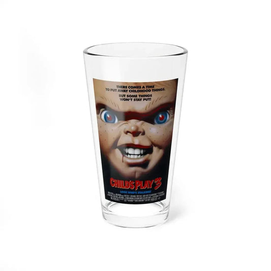 CHILD'S PLAY 3 1991 Movie Poster - Pint Glass 16oz 16oz - Go Mug Yourself