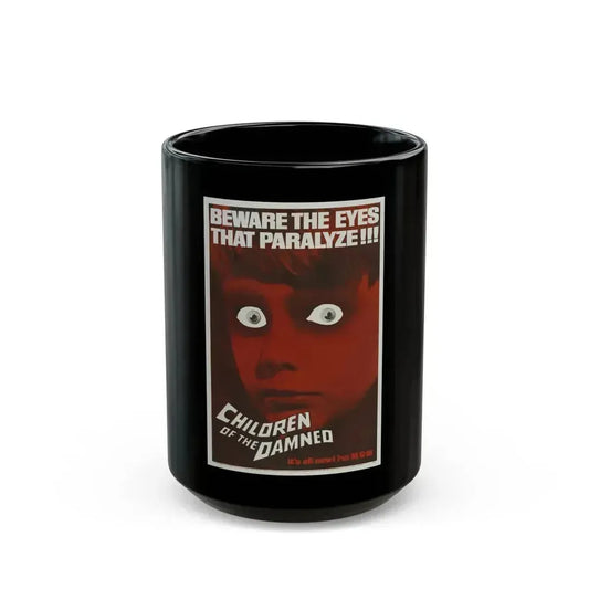 CHILDREN OF THE DAMNED 1964 Movie Poster - Black Coffee Mug 15oz - Go Mug Yourself