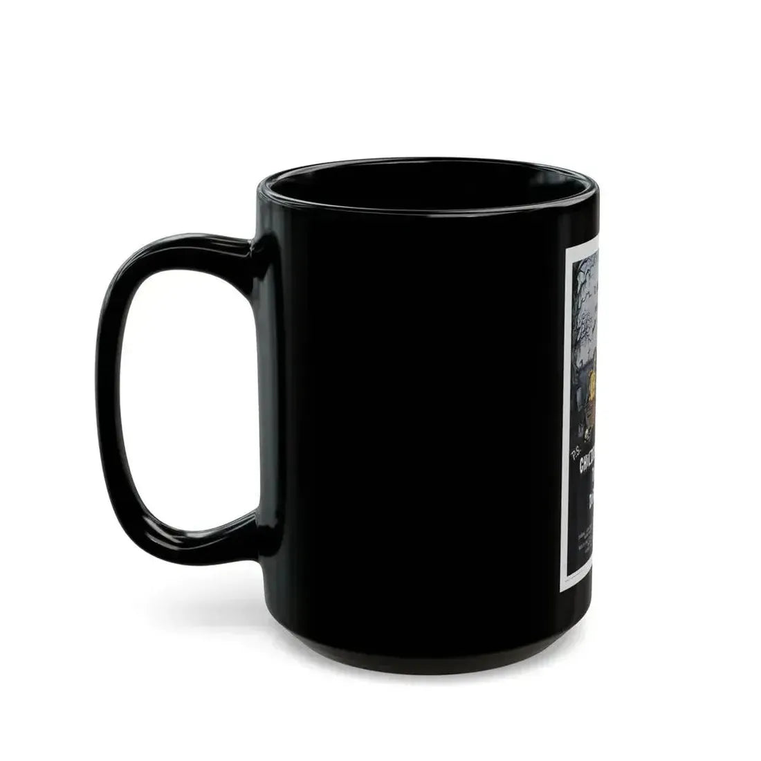 CHILDREN SHOULDN'T PLAY WITH DEAD THINGS 1972 Movie Poster - Black Coffee Mug - Go Mug Yourself