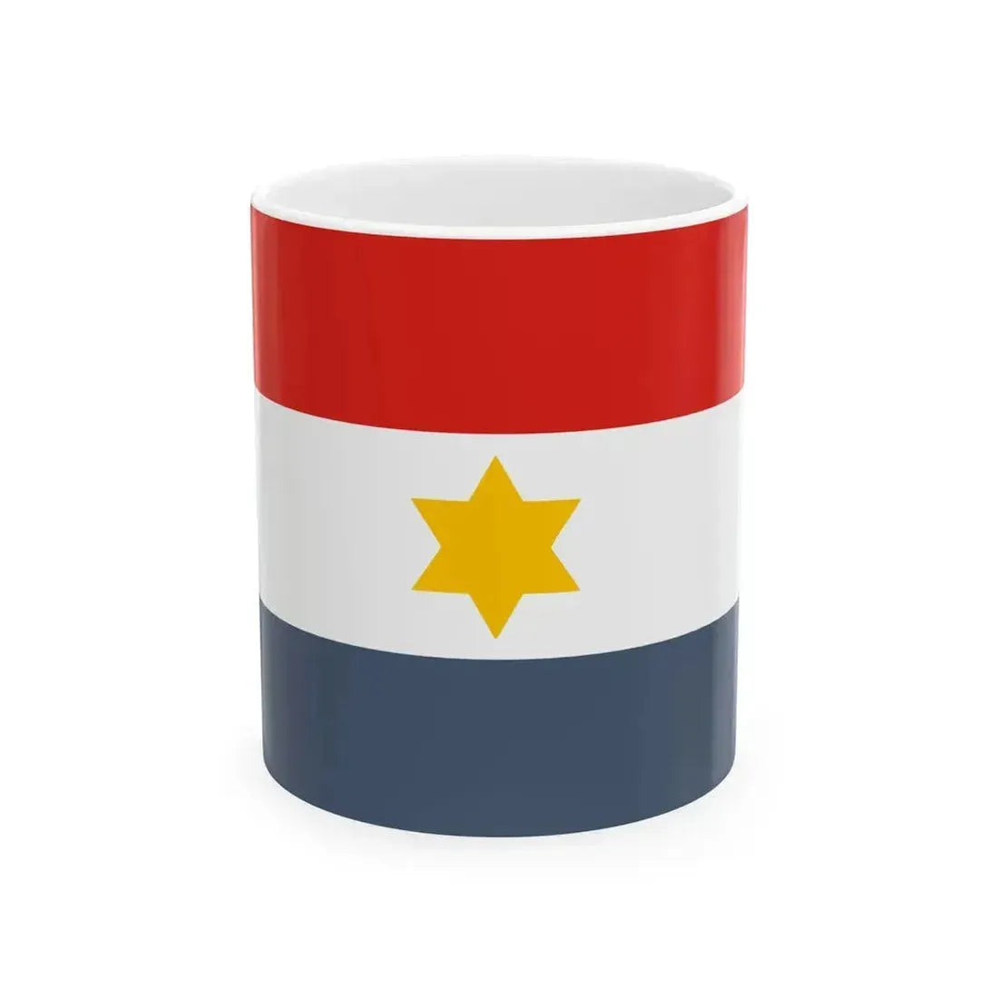 Chin National Army Flag (Myanmar) White Coffee Mug 11oz - Go Mug Yourself