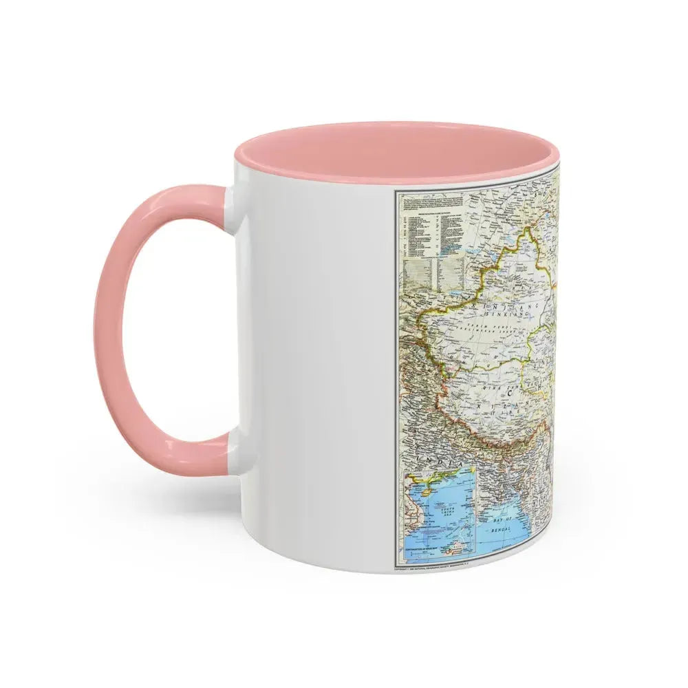 China 1 (1991) (Map) Accent Coffee Mug - Go Mug Yourself