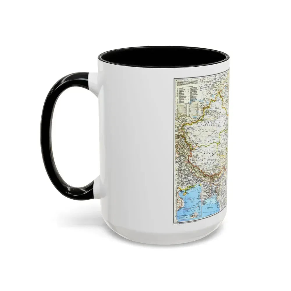 China 1 (1991) (Map) Accent Coffee Mug - Go Mug Yourself